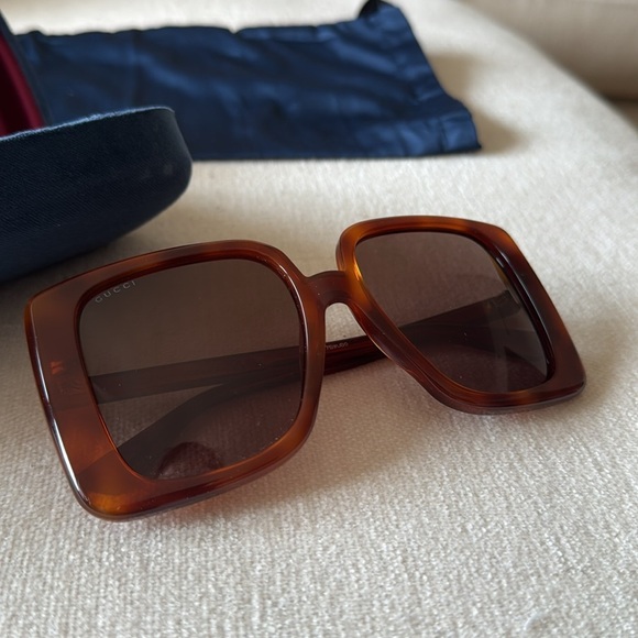 🎄NWOT Gucci 80s Monocular Oversized Square Sunglasses - Picture 5 of 14